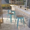 Flash Furniture Teal No Back Metal Stool, 24", PK4 4-ET-BT3503-24-CB-WD-GG - alternate 1